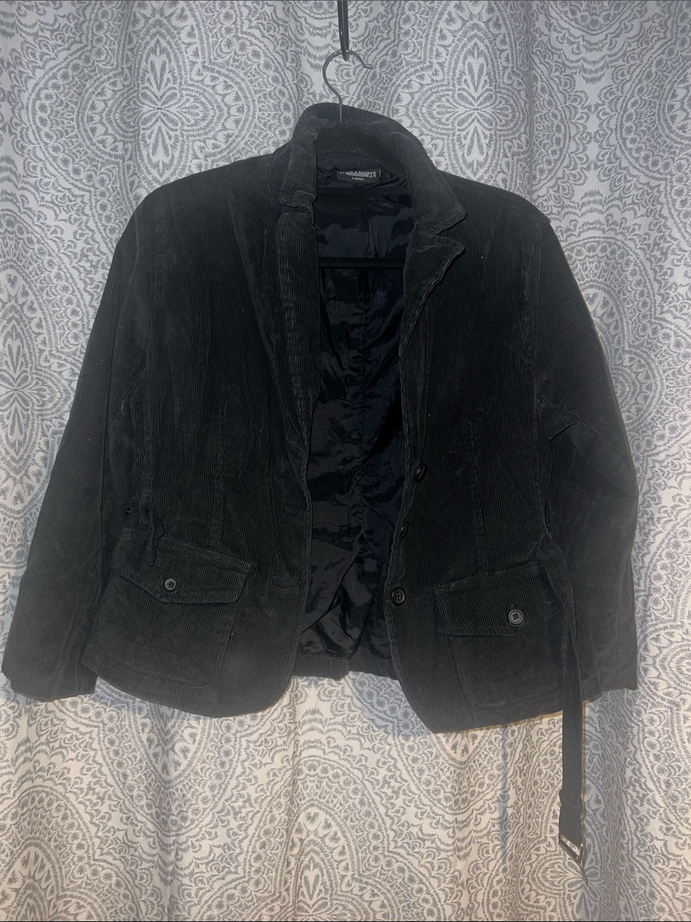 Steve & Barry's Black Corduroy Blazer Jacket